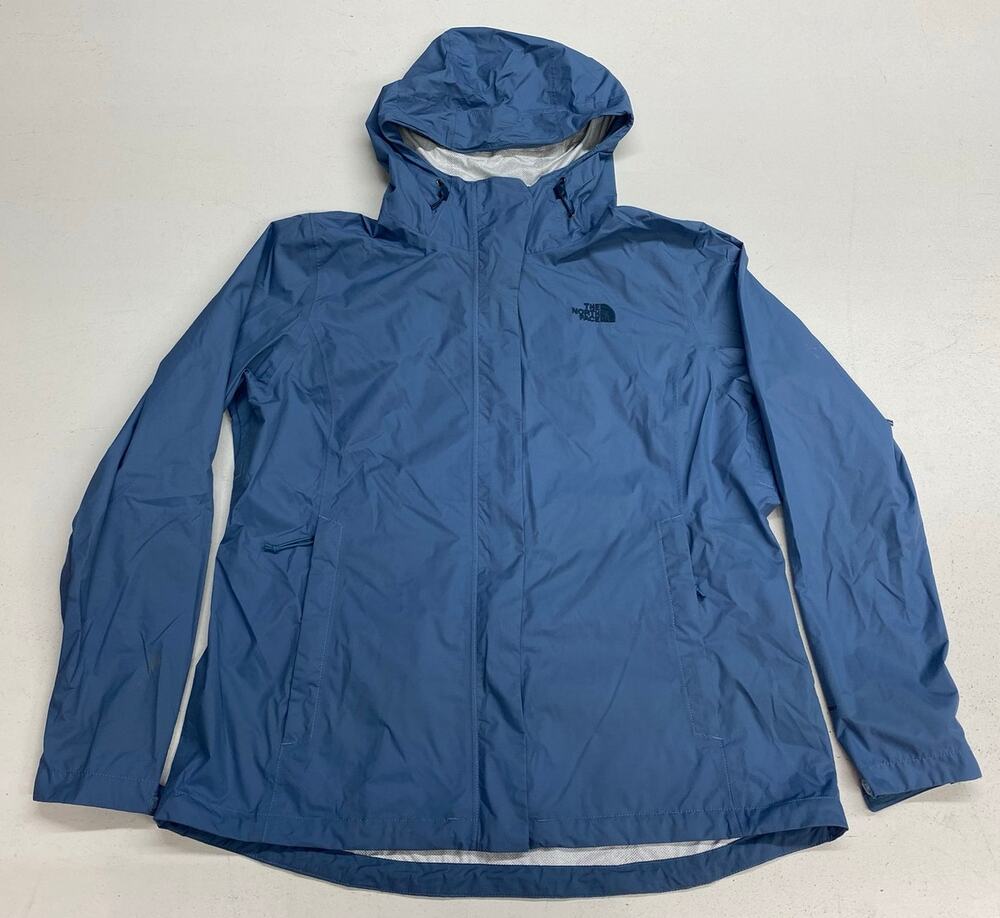Women The North Face Venture 2 nylon zip-up windbreaker hooded rain jacket coat
